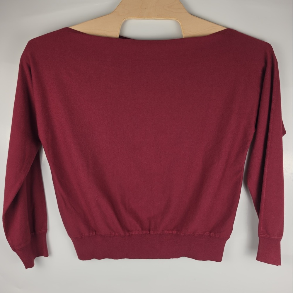 NTW Babaton by Aritzia Babaton Inspiration Sweater Burgundy/Maroon Women's Sz S